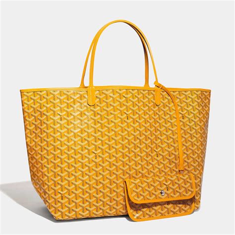 goyard saint louis yellow|inside Goyard tote.